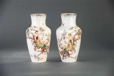 Paar Vasen, Villeroy  &  Boch, Mettlach um 1900/15 - Arte, antiquariato e gioielli