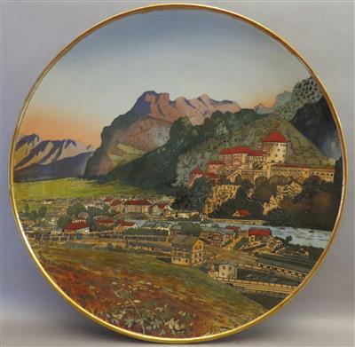 Bild-Teller "Kufstein", Villeroy  &  Boch, Mettlach um 1900 - Antiques, art and jewellery