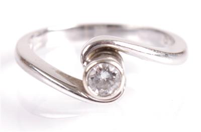 Solitärring ca. 0,19 ct - Kunst, Antiquitäten und Schmuck