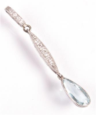 Diamantanhänger zus. ca. 0,10 ct - Antiques, art and jewellery