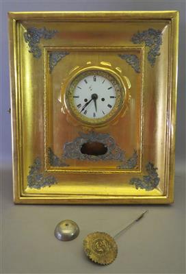 Biedermeier-Rahmenuhr um 1830/40 - Umění, starožitnosti, šperky