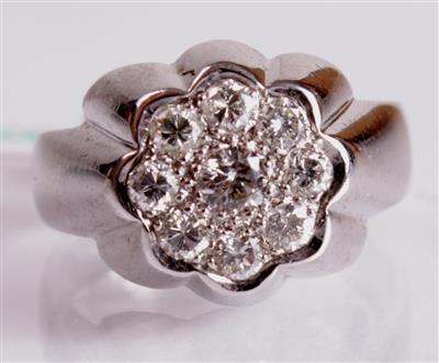 Brillantring zus. ca. 0,55 ct - Antiques, art and jewellery