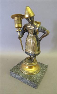 Bronzestatuette - Kerzenleuchter - Kunst, Antiquitäten und Schmuck