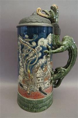 Bierkrug, Mettlach (Villeroy  &  Boch) um 1900 - Umění, starožitnosti, šperky