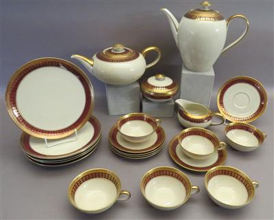 Kaffee-, Teeserviceteile, Fa. Hutschenreuther um 1950 - Antiques, art and jewellery