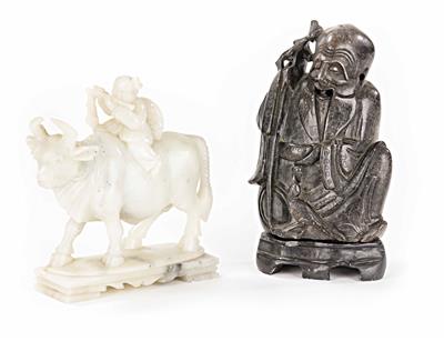 2 asiatische Figuren - Antiques, art and jewellery