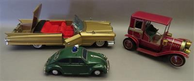 3 japanische BlechModellautos, ca. 1960 - 1970 - Kunst, Antiquitäten und Schmuck