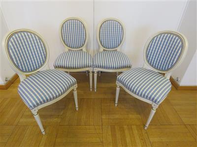 4 Sessel im Louis-Seize-Stil,20. Jahrhundert - Kunst, Antiquitäten und Schmuck