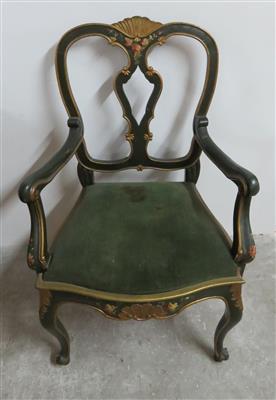 Großes Armfauteuil im venezianischen Barockstil 19./20. Jahrhundert - Umění, starožitnosti, šperky