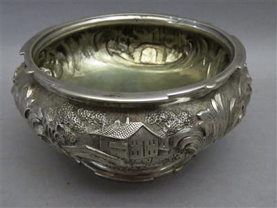 Silberne Schale - Teil eines Tischaufsatzes - Antiques, art and jewellery