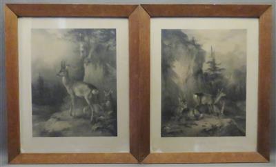 2 Lithographien nach Friedrich Gauermann - Antiques, art and jewellery