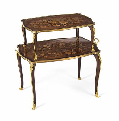 Serviertisch - Table à thé, im Louis-Quinze-Stil, Frankreich um 1900 - Kunst, Antiquitäten und Schmuck