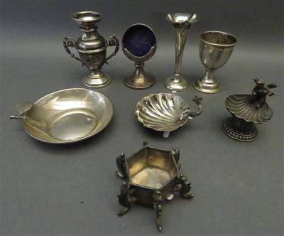 Konvolut Silber-Nippes, 8-teilig, teils um 1900 - Umění, starožitnosti, šperky