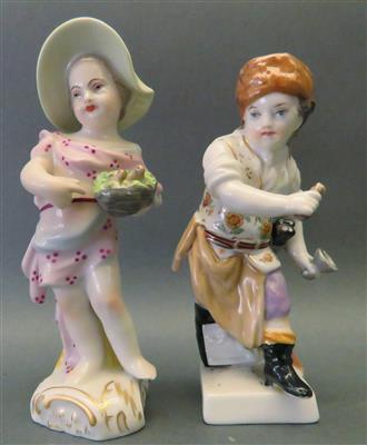 2 Porzellanfiguren, KPM-Berlin, 20. Jhdt. - Umění, starožitnosti, šperky