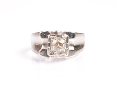 Diamantring ca. 0,90 ct - Kunst, Antiquitäten und Schmuck