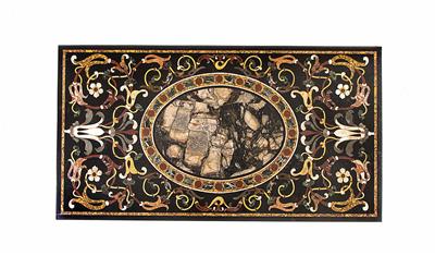 Pietra dura-Platte, Italien, 20. Jhdt. - Kunst, Antiquitäten und Schmuck