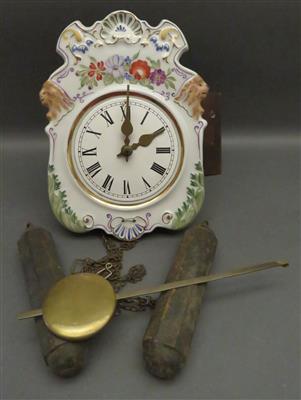 Bäuerliche Wanduhr, 19. Jhdt. - Umění, starožitnosti, šperky