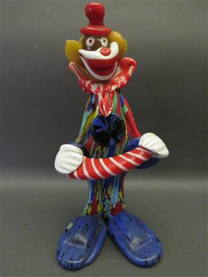 Glasfigur "Clown", Murano 2. Hälfte 20. Jhdt. - Umění, starožitnosti, šperky