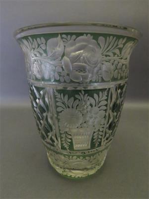 Vase, Böhmen 1. Hälfte 20. Jhdt. - Antiques, art and jewellery