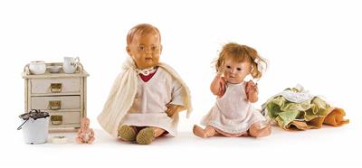 2 Puppen: - Kunst, Antiquitäten und Schmuck