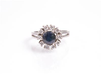 Brillant-Saphir-Ring - Arte, antiquariato e gioielli