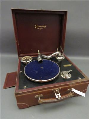 Koffergrammophon "Cremon", um 1920/30 - Umění, starožitnosti, šperky