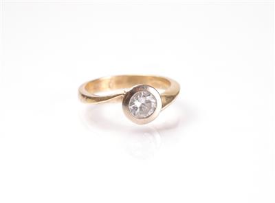 Solitärring ca. 0,40 ct - Umění, starožitnosti, šperky