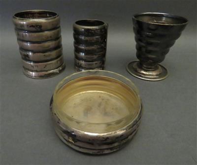 4 verschiedene Silberobjekte,1. Drittel 20. Jhdt. - Kunst, Antiquitäten und Schmuck