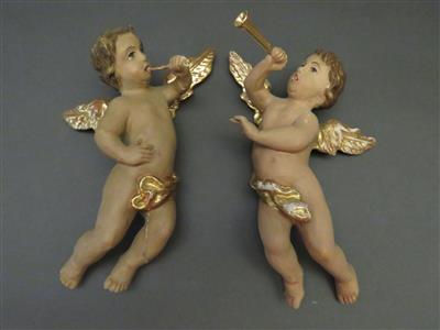 2 musizierende Engel - Kunst, Antiquitäten und Schmuck