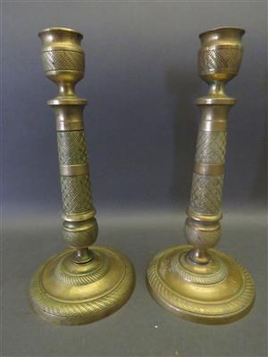 Paar Kerzenständer, 19. Jhdt. - Kunst, Antiquitäten und Schmuck