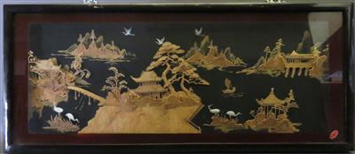 Filigrane Korkschnitzerei, Japan, 20. Jahrhundert - Antiques, art and jewellery