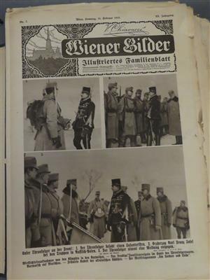 Sammlung von ca. 40 Stück illustrierten Zeitschriften "Wiener Bilder" v. Chiavacci, - Umění, starožitnosti