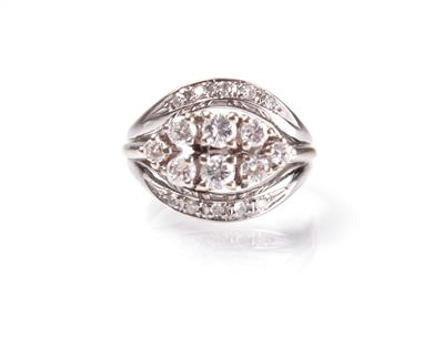 Brillant-Diamantdamenring zus. ca. 0,95 ct - Kunst, Antiquitäten und Schmuck