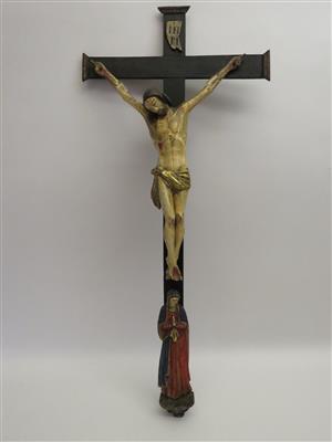 Kruzifix, Alpenländisch 19./20. Jahrhundert - Schmuck, Kunst und Antiquitäten