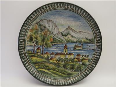 Wandteller, Pesendorfer Keramik, Gmunden 2. Hälfte 20. Jhdt. - Jewellery, antiques and art
