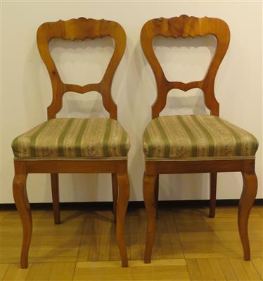 Paar provinzielle Biedermeier-Sessel um 1830/40 - Schmuck, Kunst und Antiquitäten