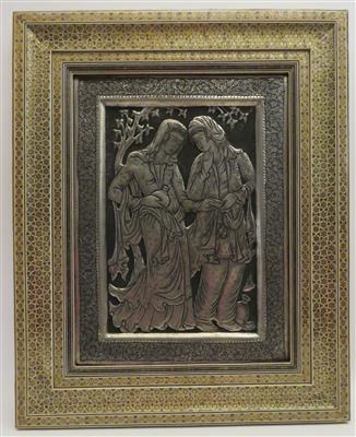 Relief "Liebespaar", Persien 20. Jahrhundert - Jewellery, antiques and art