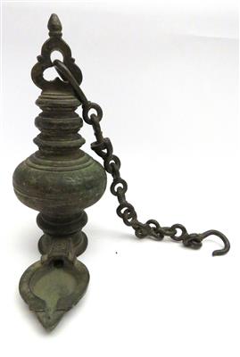 Öllampe, Indien, wohl 17./19. Jahrhundert - Jewellery, antiques and art