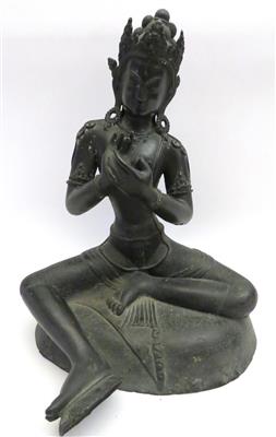 Sitzende Buddha-Figur - Klenoty, umění a starožitnosti