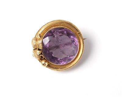 Amethystbrosche - Jewellery, antiques and art
