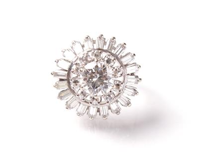 Brillant-Diamantdamenring zus. ca. 2,25 ct - Jewellery, antiques and art