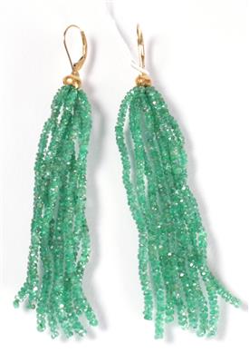 2 Smaragdohrringgehänge - Summer auction