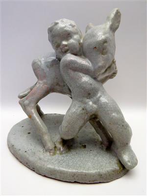 Putto mit Kitz, 1930er Jahre - Jewellery, antiques and art
