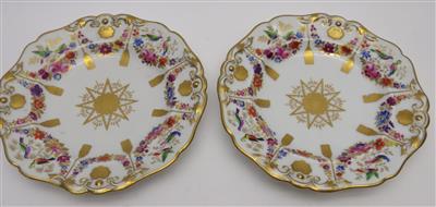 Paar Teller, Wiener Porzellanmanufaktur, um 1845 - Schmuck, Kunst und Antiquitäten