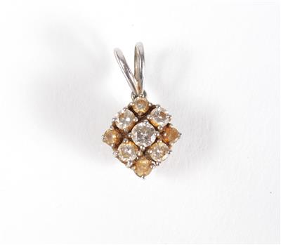 Brillantanhänger zus. ca. 0,60 ct - Schmuck, Kunst und Antiquitäten