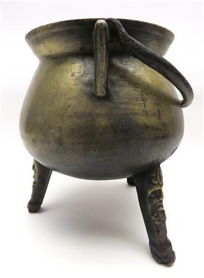 Dreifußkessel - Glockenspeis - Schmuck, Kunst und Antiquitäten