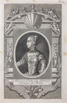 Konvolut von 28 Porträt-Kupferstichen von Mitgliedern des Hauses Habsburg, 16./17. Jahrhundert - Klenoty, umění a starožitnosti