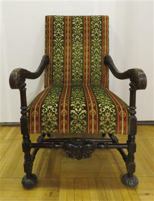 Historismus-Armfauteuil, um 1880 - Jewellery, antiques and art