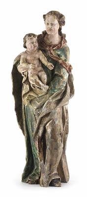 Madonna mit Kind, Alpenländisch um 1700 - Klenoty, umění a starožitnosti