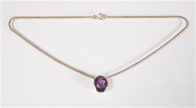 Amethystcollier - Art, antiques and jewellery